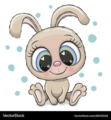 bunny with big eyes cartoon